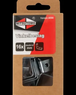 Mitsutomo Vinkelbeslag 25 x 14 x 25 mm 16-pak| Vinkelbeslag