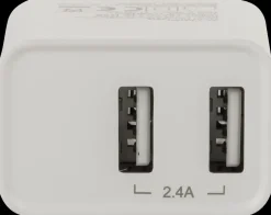 Mobiloplader 2 x USB 2,4A| Mobiltilbehør