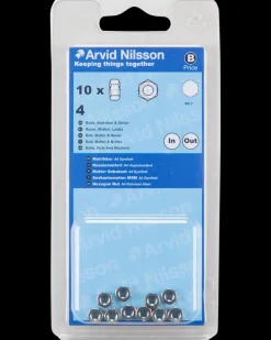 Arvid Nilsson Møtrik A4 syrefast M4 10-pak| Maskinskruer, Bolte Og Møtrikker