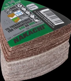 Nakachi Trekant slibeark K40/60 50-pak| Slibeartikler