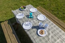 Nakano Dug 137 x 183 cm - grå/hvid| Campingudstyr