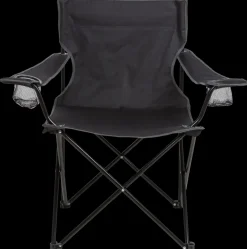 Nakano Festivalstol sort med kopholder| Campingmøbler