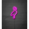 BRIGHT DESIGN Neonskilt Flamingo H. 29 x B. 14 cm| Indendørs Væglamper