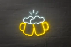 BRIGHT DESIGN Neonskilt Ølkrus H. 37 x B. 40 cm| Indendørs Væglamper