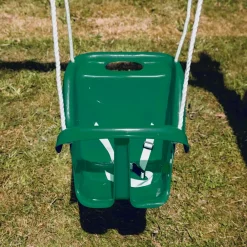 Nordic Play Active Babygynge med høj ryg - grøn| Gynger, Legehuse Og Sandkasser