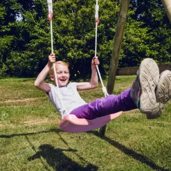 Nordic Play Active Gyngesæde med reb - lyserød| Gynger, Legehuse Og Sandkasser