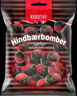 NORDTHY Hindbærbomber 170 g| Slik