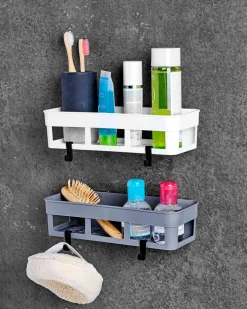 Opbevaringshylde selvklæbende| Badeværelsesartikler