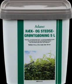 Adano Organisk hæk- og stedsegrøntgødning 5 L| Gødning Og Jord
