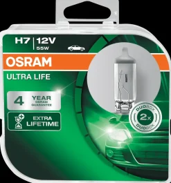 Osram autopære H7 Ultralife 2-pak| Autopærer