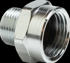 Overgangsmuffe 1/2" x 3/8" - krom| Rør Og Fittings