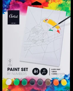 Paint by numbers A4| Øvrige Hobbyartikler