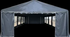 Partytelt PVC 5 x 10 m – grå| Pavilloner, Partytelte Og Tilbehør
