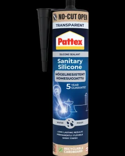 Pattex Sanitetssilikone 280 ml - Transparent| Fugemasse Og Silikone