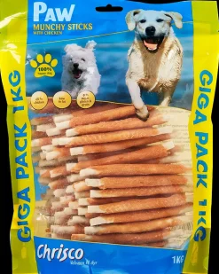 Chrisco Paw Munchy Sticks Kylling 1 kg| Hundefoder, Kattemad Og Godbidder