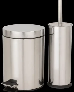 Pedalspand 3L med børste - Stål| Badeværelsesartikler