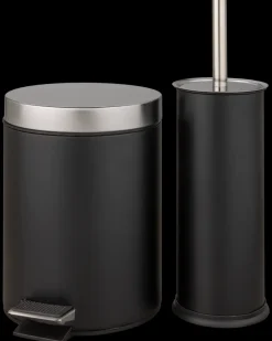 Pedalspand med børste 3L - Sort| Badeværelsesartikler