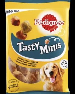 Pedigree Tasty Minis med kylling og and 130 g| Hundefoder, Kattemad Og Godbidder