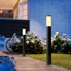 PHILIPS Havelampe E27 Utrecht H.80cm - antracitgrå| Bedlamper