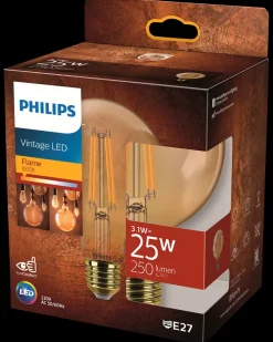 PHILIPS LED-pære filament 3,1W E27 G95| Led-Pærer