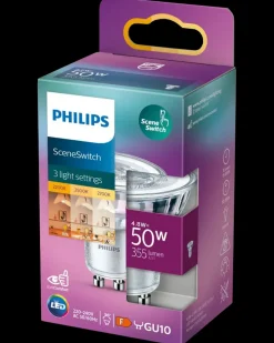 PHILIPS LED-pære SceneSwitch GU10 - 3 step| Led-Pærer