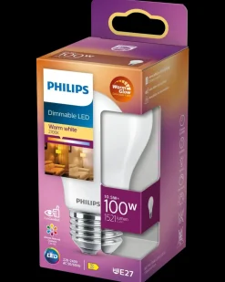 PHILIPS LED-pære 10,5W E27 A60 dæmpbar| Led-Pærer