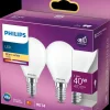 PHILIPS LED-pære 5W E14 P45 2-pak| Led-Pærer