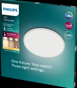 PHILIPS Plafond SceneSwitch slim Ø43cm 22W - hvid| Loftslamper Og -Pendler