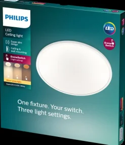PHILIPS Plafond SceneSwitch slim Ø25cm 15W - hvid| Loftslamper Og -Pendler