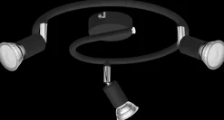 PHILIPS Spotlampe Limbali GU10 3 spot - sort| Loftslamper Og -Pendler