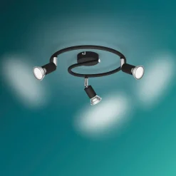 PHILIPS Spotlampe Limbali GU10 3 spot - sort| Loftslamper Og -Pendler