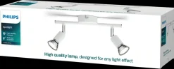 PHILIPS Spotlampe Limbali GU10 2 spot - hvid| Loftslamper Og -Pendler