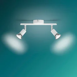 PHILIPS Spotlampe Limbali GU10 2 spot - hvid| Loftslamper Og -Pendler