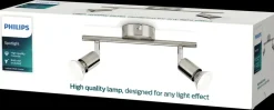 PHILIPS Spotlampe Limbali GU10 2 spot - krom| Loftslamper Og -Pendler