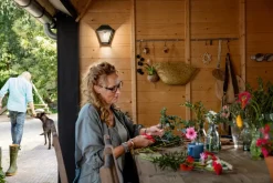 PHILIPS Væglampe Alpenglow E27 180° - sort| Udendørs Væglamper