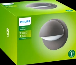 PHILIPS Væglampe June E27 - antracitgrå| Udendørs Væglamper