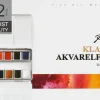 Phoenix Akvarelfarver 12 stk. - klassisk| Øvrige Hobbyartikler