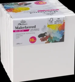 Phoenix Malerlærred 20 x 20 cm 10-pak| Malerlærreder