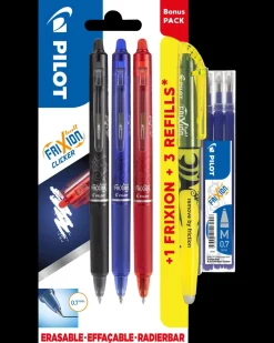 PILOT FriXion Clicker Kuglepen bonuspakke| Kontorartikler