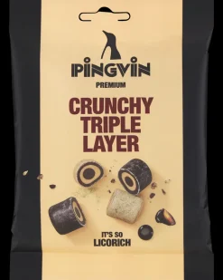 Toms PINGVIN Crunchy Triple Layer 90 g| Slik