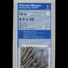 Arvid Nilsson Pladeskrue A4 5,5 x 32 mm 10-pak| Skruer
