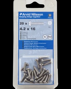 Arvid Nilsson Pladeskrue A4 4,2 x 16 mm 20-pak| Skruer