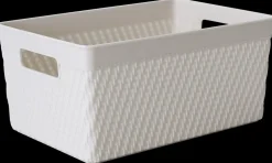 Plastikkurv medium - lysegrå| Opbevaringsbokse Og -Kasser