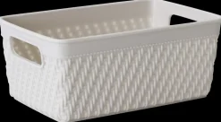 Plastikkurv mini - lysegrå| Opbevaringsbokse Og -Kasser