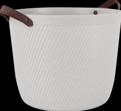 Plastikkurv rund - lysegrå| Opbevaringsbokse Og -Kasser