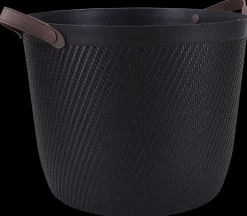 Plastikkurv rund - sort| Opbevaringsbokse Og -Kasser