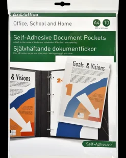 bnt office Plastlommer selvklæbende 10-pak - A4| Kontorartikler