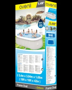 Avenli Pool Pool Oval m. stålramme 10.886 L| Pool- Og Spatilbehør