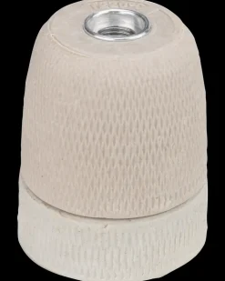 Porcelænsfatning E27 - råhvid| Fatninger