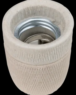 Porcelænsfatning E27 - råhvid| Fatninger